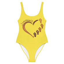Load image into Gallery viewer, Juneteenth Heart - One-Piece Swimsuit