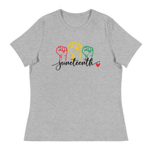 Load image into Gallery viewer, Juneteenth Fists - Women's Short Sleeve T-Shirt