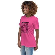 Load image into Gallery viewer, Black Momma Nutrition Facts Women&#39;s Short Sleeve T-Shirt
