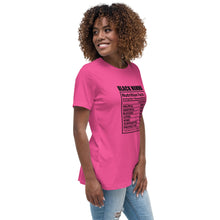 Load image into Gallery viewer, Black Momma Nutrition Facts Women's Short Sleeve T-Shirt