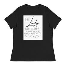 Load image into Gallery viewer, Boss Lady Women's Short Sleeve T-Shirt