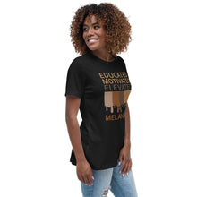 Load image into Gallery viewer, Educated Motivated Elevated Melanated Drip Women's Short Sleeve T-Shirt