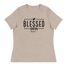 Load image into Gallery viewer, Mothers Day Personalized Name (1 name) - Women's Relaxed T-Shirt