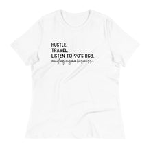 Load image into Gallery viewer, Hustle Travel Listen To 90s R&B - Women's Short Sleeve T-Shirt