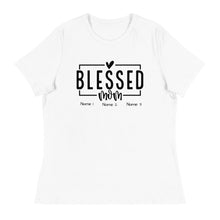 Load image into Gallery viewer, Mothers Day Personalized Name (3 names)  - Women&#39;s Relaxed T-Shirt

