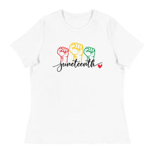 Load image into Gallery viewer, Juneteenth Fists - Women's Short Sleeve T-Shirt