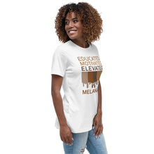 Load image into Gallery viewer, Educated Motivated Elevated Melanated Drip Women's Short Sleeve T-Shirt