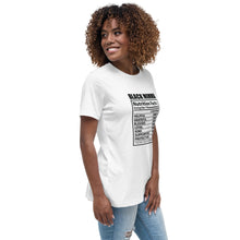 Load image into Gallery viewer, Black Momma Nutrition Facts Women's Short Sleeve T-Shirt