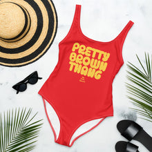 Load image into Gallery viewer, Pretty Brown Thang - One-Piece Swimsuit
