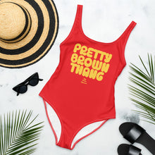 Load image into Gallery viewer, Pretty Brown Thang - One-Piece Swimsuit