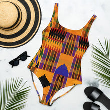 Load image into Gallery viewer, African Print (Kente) - One-Piece Swimsuit