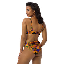 Load image into Gallery viewer, Kente Pattern - High-waisted bikini