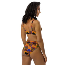 Load image into Gallery viewer, Kente Pattern - High-waisted bikini
