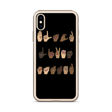 Load image into Gallery viewer, BLM (American Sign Language) - iPhone Case