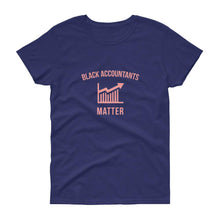 Load image into Gallery viewer, Black Accountants Matter (logo) - Women's short sleeve t-shirt