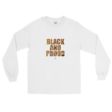 Load image into Gallery viewer, Black and Proud African Print - Long Sleeve T-Shirt