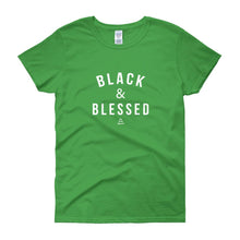 Load image into Gallery viewer, Black and Blessed - Women's short sleeve t-shirt