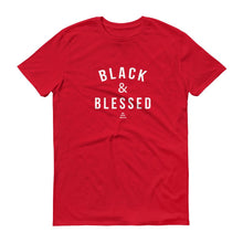 Load image into Gallery viewer, Black and Blessed - Men's Short-Sleeve T-Shirt