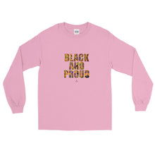 Load image into Gallery viewer, Black and Proud African Print - Long Sleeve T-Shirt