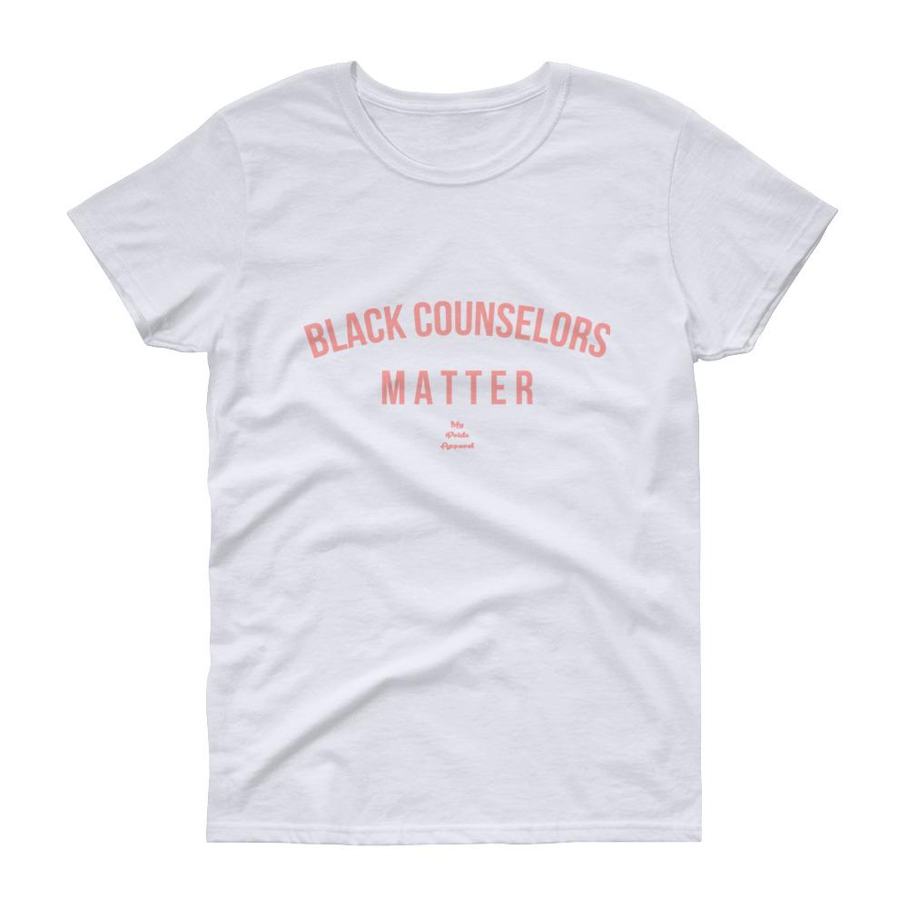 Black Counselors Matter - Women's short sleeve t-shirt