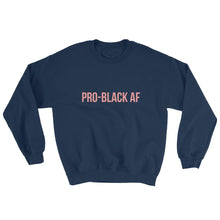 Load image into Gallery viewer, black-pride-clothing-pro-black-af-navy-sweatshirt