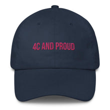 Load image into Gallery viewer, my-pride-apparel-melanin-clothes-navy-4c-and-proud-hat