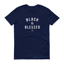 Load image into Gallery viewer, Black and Blessed - Men's Short-Sleeve T-Shirt