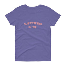 Load image into Gallery viewer, Black Veterans Matter - Women's short sleeve t-shirt