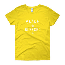 Load image into Gallery viewer, Black and Blessed - Women's short sleeve t-shirt