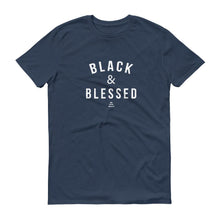 Load image into Gallery viewer, Black and Blessed - Men's Short-Sleeve T-Shirt