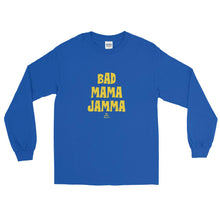 Load image into Gallery viewer, black-owned-clothing-bad-mama-jamma-t-shirt-long-sleeve-royal-blue