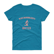 Load image into Gallery viewer, Black Microbiologists Matter -Women's short sleeve t-shirt