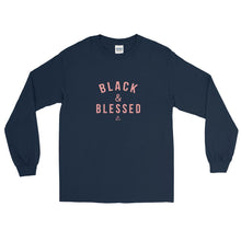 Load image into Gallery viewer, Black and Blessed - Long Sleeve T-Shirt
