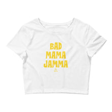 Load image into Gallery viewer, black-owned-clothing-melanin-crop-top-white-bad-mama-jamma