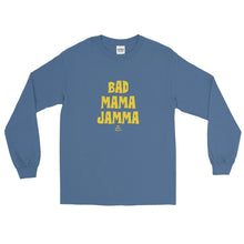 Load image into Gallery viewer, black-owned-clothing-bad-mama-jamma-t-shirt-long-sleeve-blue