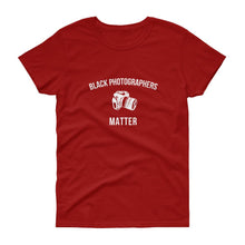 Load image into Gallery viewer, Black Photographers Matter - Women's short sleeve t-shirt