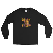 Load image into Gallery viewer, Black and Proud African Print - Long Sleeve T-Shirt