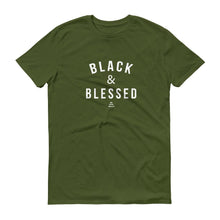 Load image into Gallery viewer, Black and Blessed - Men's Short-Sleeve T-Shirt