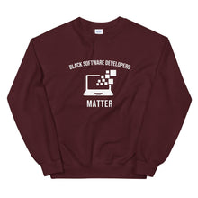 Load image into Gallery viewer, Black Software Developers Matter - Unisex Sweatshirt