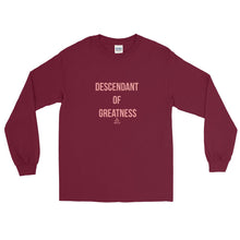 Load image into Gallery viewer, Descendant Of Greatness - Long Sleeve T-Shirt