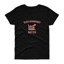 Load image into Gallery viewer, Black Accountants Matter (logo) - Women's short sleeve t-shirt