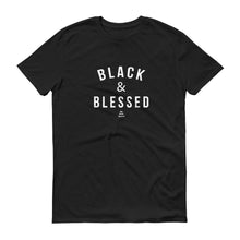 Load image into Gallery viewer, Black and Blessed - Men's Short-Sleeve T-Shirt