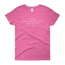 Load image into Gallery viewer, black-girls-tee-unprocessed-melanin-shirt-pink-my-pride-apparel
