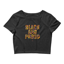 Load image into Gallery viewer, Black and Proud (African Print) - Crop Top