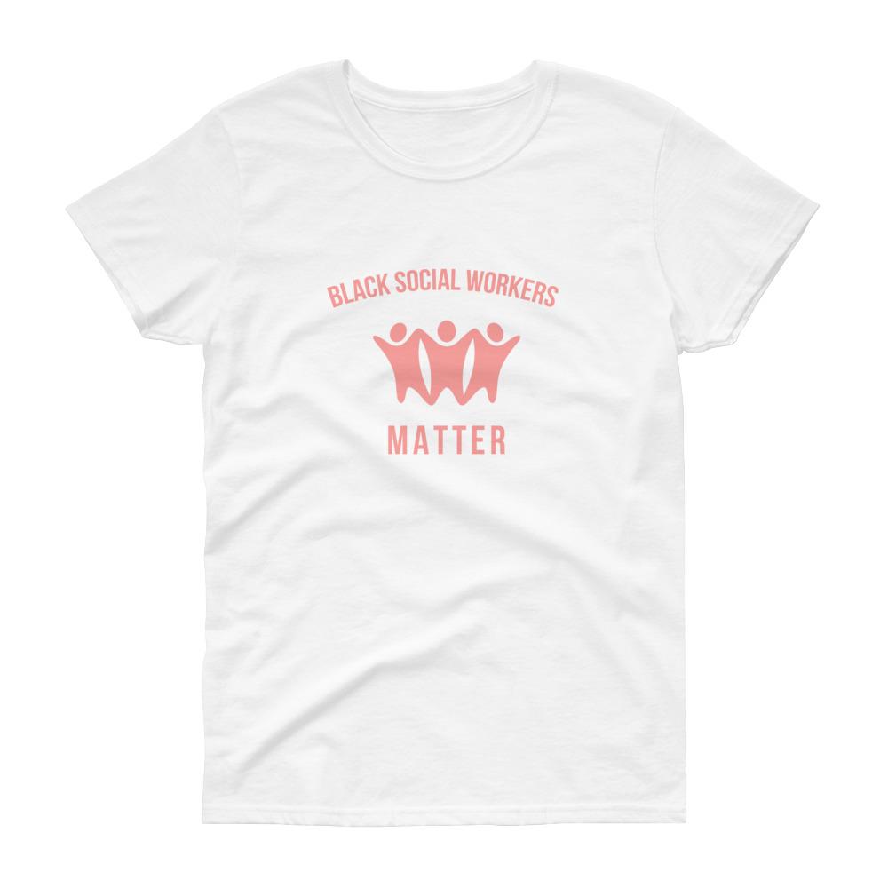 Black Social Workers (logo) - Women's short sleeve t-shirt