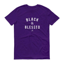 Load image into Gallery viewer, Black and Blessed - Men's Short-Sleeve T-Shirt