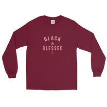Load image into Gallery viewer, Black and Blessed - Long Sleeve T-Shirt
