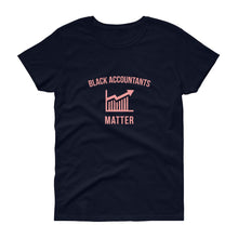 Load image into Gallery viewer, Black Accountants Matter (logo) - Women's short sleeve t-shirt