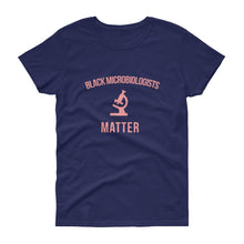 Load image into Gallery viewer, Black Microbiologists Matter -Women's short sleeve t-shirt