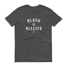 Load image into Gallery viewer, Black and Blessed - Men's Short-Sleeve T-Shirt